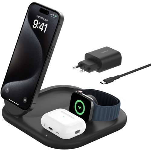 Belkin Wireless BOOST CHARGE Qi2 3-in-1 charging station 15W black Cijena