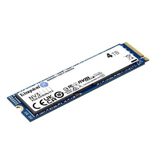 Kingston NV3 SSD 4TB M.2 2280 PCIe Gen4 NVMe Internal Solid State Modules Cijena