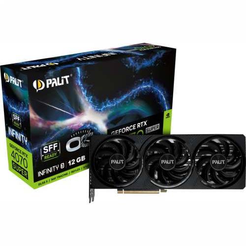 Palit GeForce RTX 4070 SUPER Infinity 3 OC - 12GB GDDR6X, HDMI, 3x DP