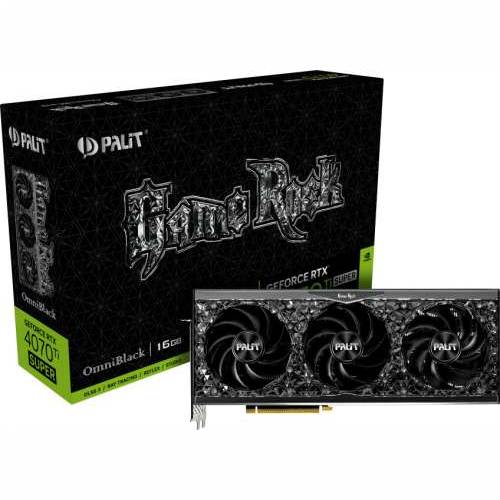 Palit GeForce RTX 4070 Ti SUPER GameRock OmniBlack 16GB GDDR6X, HDMI, 3x DP