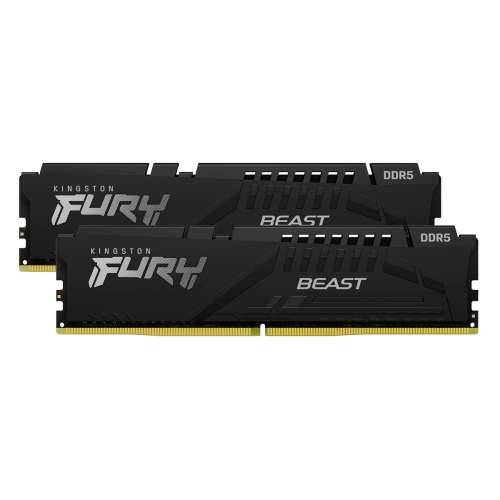 Kingston FURY Beast Black 32GB Kit (2x16GB) DDR5-6000 EXPO CL36 DIMM Memory