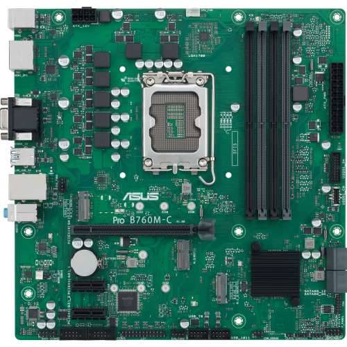 ASUS Pro B760M-C-CSM mATX motherboard socket 1700 DP/HDMI/VGA/PS2/USB3.0 Cijena