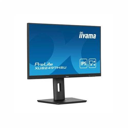 60.5cm/24“ (1920x1080) Iiyama PROLITE XUB2497HSU-B1 16:9 FHD IPS 1ms 100Hz HDMI DP USB Speaker Pivot Black Cijena