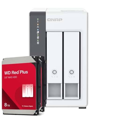 QNAP TS-216G 16TB WD Red Plus NAS bundle NAS incl. 2x 8TB WD Red Plus 3.5 inch SATA hard drive Cijena