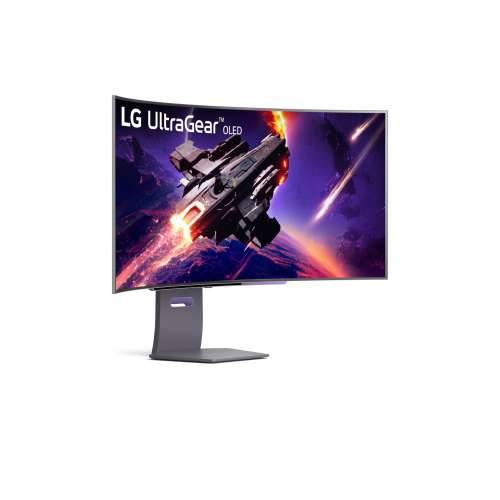 LG 45GS95QX-B Gaming Monitor - OLED display, 240Hz, 0.03ms curved design (800R) for maximum immersion Cijena