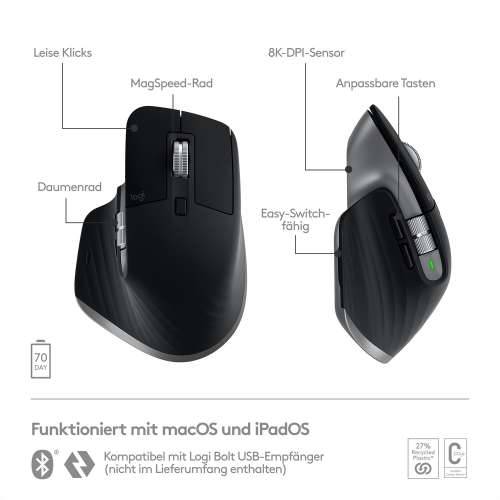 Logitech Master Series MX Master 3S for Mac gray Cijena