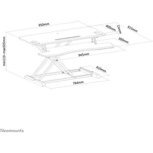 Neomounts Sit-Stand Workstation 15KG NS-WS300BLACK Cijena