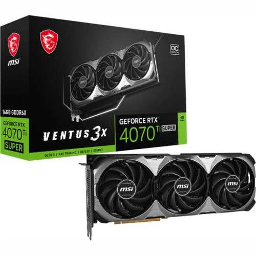 MSI GeForce RTX 4070 Ti SUPER 16G Ventus 3X OC - 16GB GDDR6X, 1x HDMI, 3x DP Cijena