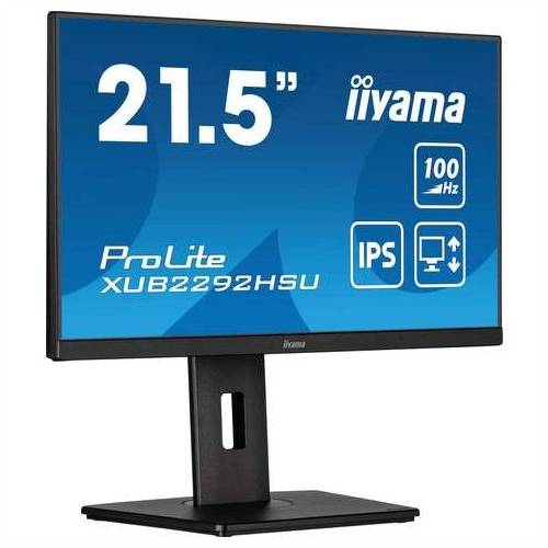 55.9cm/22“ (1920x1080) Iiyama ProLite XUB2292HSU-B6 16:9 FHD IPS 0.4ms 100Hz HDMI DP USB Speaker Pivot Black Cijena