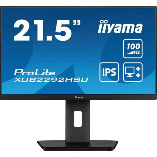 55.9cm/22“ (1920x1080) Iiyama ProLite XUB2292HSU-B6 16:9 FHD IPS 0.4ms 100Hz HDMI DP USB Speaker Pivot Black Cijena