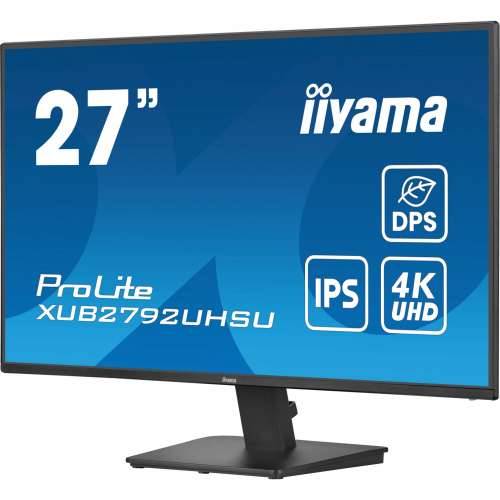 68.5cm/27“ (3840x2160) Iiyama ProLite XU2792UHSU-B6 16:9 4K UHD IPS 4ms 60Hz HDMI DP USB Speaker Black Cijena