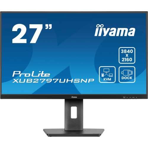 68.5cm/27“ (3840x2160) iiyama ProLite XUB2797UHSNP-B1 16:9 4k UHD IPS 4ms 60Hz HDMI DP USB-C KVM Speaker Pivot Black Cijena