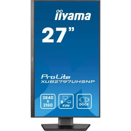 68.5cm/27“ (3840x2160) iiyama ProLite XUB2797UHSNP-B1 16:9 4k UHD IPS 4ms 60Hz HDMI DP USB-C KVM Speaker Pivot Black Cijena