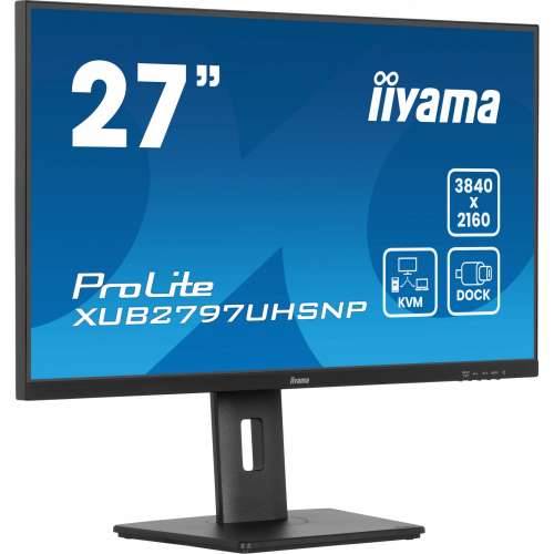 68.5cm/27“ (3840x2160) iiyama ProLite XUB2797UHSNP-B1 16:9 4k UHD IPS 4ms 60Hz HDMI DP USB-C KVM Speaker Pivot Black Cijena