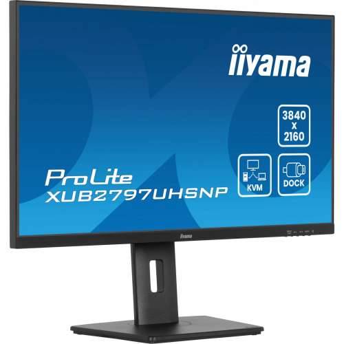 68.5cm/27“ (3840x2160) iiyama ProLite XUB2797UHSNP-B1 16:9 4k UHD IPS 4ms 60Hz HDMI DP USB-C KVM Speaker Pivot Black Cijena