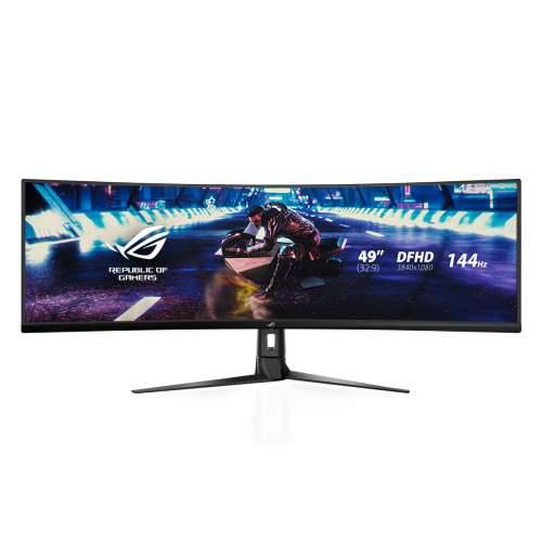 Asus XG49VQ - 124 cm (49 inča), LED zakrivljeni monitor, VA panel, podešavanje visine, 144 Hz, HDR 400, AMD FreeSync 2 Cijena