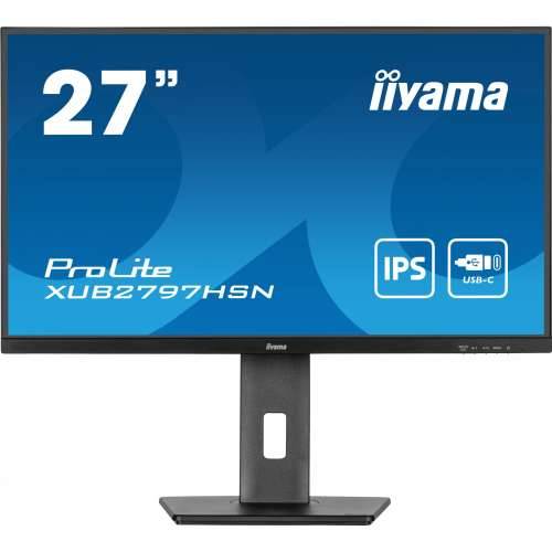 68.5cm/27“ (1920x1080) iiyama ProLite XUB2797HSN-B2 16:9 FHD IPS 1ms 100Hz HDMI DP USB-C Speaker Pivot Black Cijena