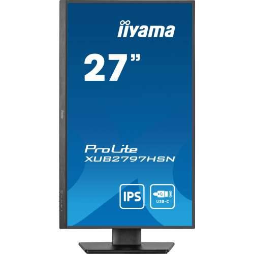 68.5cm/27“ (1920x1080) iiyama ProLite XUB2797HSN-B2 16:9 FHD IPS 1ms 100Hz HDMI DP USB-C Speaker Pivot Black Cijena