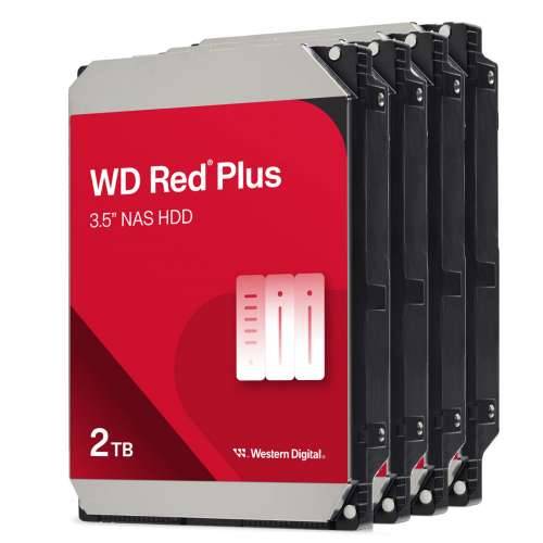 4-Pack Western Digital WD Red Plus 2TB 64MB 3.5 inch SATA Internal CMR NAS Hard Drive Cijena