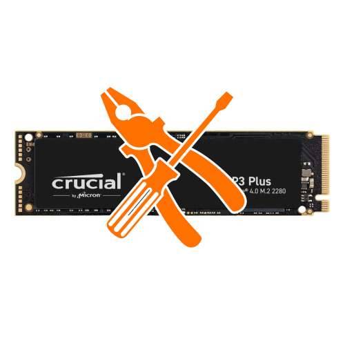 Upgrade 4TB Crucial P3 Plus SSD M.2 2280 PCIe Gen4 NVMe including installation in the ordered notebook Cijena