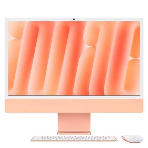 Apple iMac Orange CZ1E8-0001000 - 61cm(24'') M4 8?Core CPU, 8?Core GPU, 16GB RAM, 256GB SSD, standard glass, Magic Keyboard