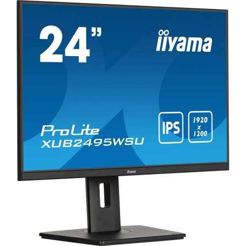 61.1cm/24“ (1920x1200) Iiyama Prolite XUB2495WSU-B7 16:10 FHD IPS 4ms 75Hz HDMI DP USB Speaker Pivot Black Cijena