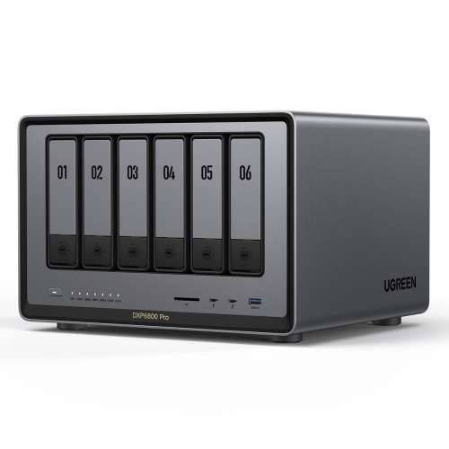 UGREEN NASync DXP6800 Pro 6-Bay NAS 0/6 SATA + 0/2 M.2 SSD, 2x 10GbE, 8GB RAM Cijena