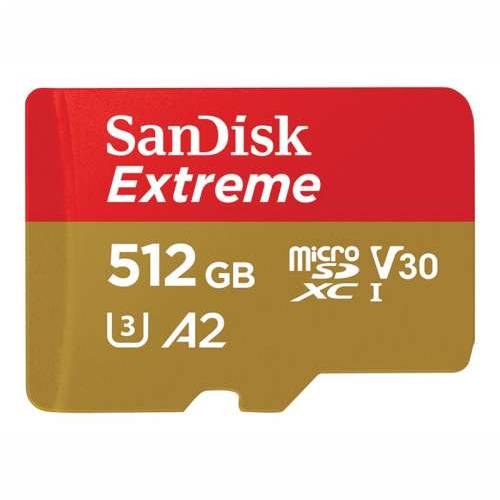 SANDISK Extreme microSDXC 512GB + SD Adp Cijena