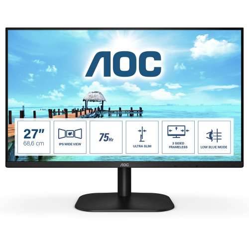 68.6cm/27““ (1920x1080) AOC 27B2H 8ms 16:9 VGA HDMI VESA Full HD Black Cijena