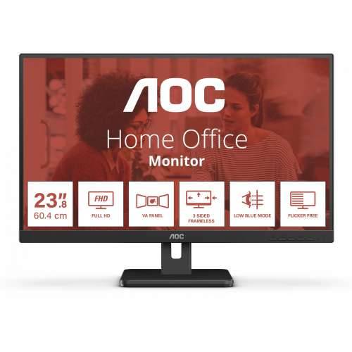 60.5cm/23.8““ (1920x1080) AOC 24E3UM 16:9 4ms HDMI VGA DP VESA Full HD Black Cijena