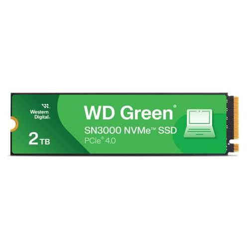 WD Green SN3000 SSD 2TB M.2 2280 PCIe Gen4 NVMe Internal Solid State Modules