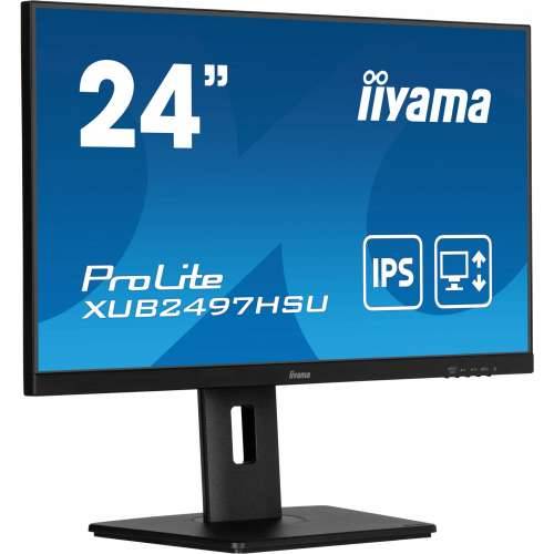 61cm/24“ (1920x1080) iiyama ProLite XUB2497HSU-B2 16:9 FHD IPS 1ms 100Hz USB hub HDMI DP Speaker Pivot Black Cijena