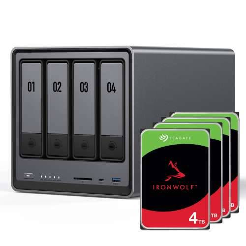 UGREEN DXP4800 16TB Seagate IronWolf NAS bundle NAS incl. 4x 4TB Seagate IronWolf 3.5 inch SATA hard drive