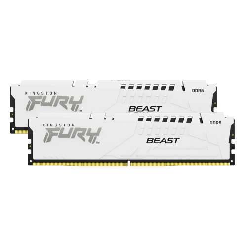 Kingston FURY Beast White 32GB Kit (2x 16GB) DDR5-6000 EXPO CL30 DIMM Memory Cijena