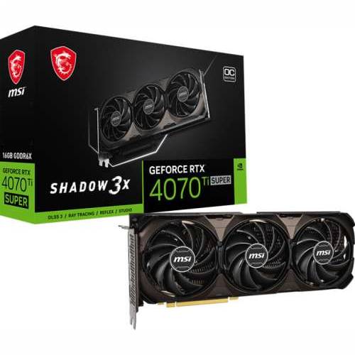 MSI GeForce RTX 4070 Ti SUPER 16G Shadow 3X OC - 16GB GDDR6X, 1x HDMI, 3x DP Cijena