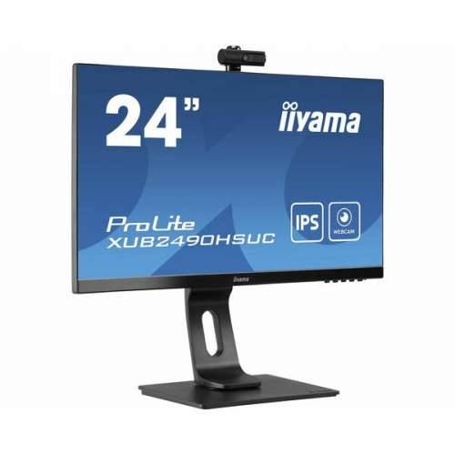 iiyama ProLite XUB2490HSUH-B1 60.4cm (23.8") FHD IPS Monitor HDMI/DP Webcam