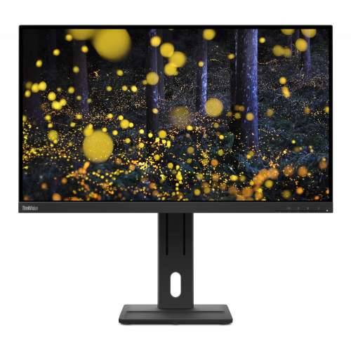 69cm/27“ (2560x1440) Lenovo ThinkVision E27q-20 16:9 QHD IPS 4ms 75Hz HDMI DP Speaker Black