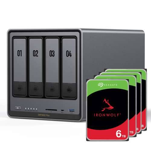 UGREEN DXP4800 Plus 24TB Seagate IronWolf NAS bundle NAS incl. 4x 6TB Seagate IronWolf 3.5 inch SATA hard drive Cijena
