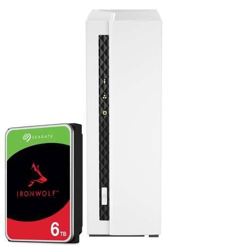 QNAP Systems TS-133 6TB Seagate IronWolf NAS bundle NAS incl. 1x 6TB Seagate IronWolf 3.5 inch SATA hard drive Cijena
