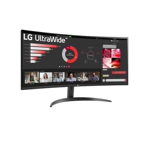 LG 34WR50QK-B Office Monitor - UWQHD, Curved VA Panel 100Hz Cijena