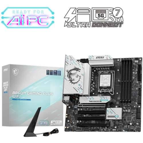 MSI B860M GAMING PLUS WIFI motherboard 1851 M.2/WIFI7/BT/HDMI/DP/TB4/USB-C Cijena