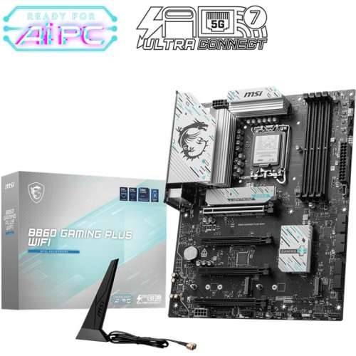 MSI B860 GAMING PLUS WIFI motherboard 1851 M.2/WIFI7/BT/HDMI/DP/TB4/USB-C