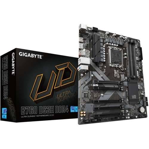 GIGABYTE B760 DS3H DDR4 ATX motherboard Socket 1700 M.2/HDMI/DP