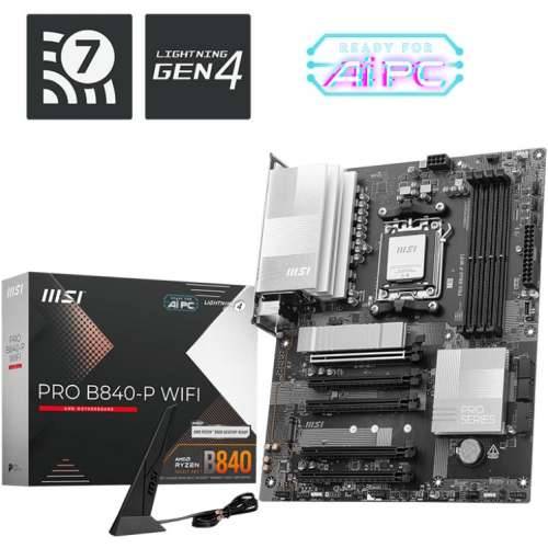 MSI PRO B840-P WIFI motherboard AM5 M.2/WIFI7/BT/HDMI/USB-C Cijena