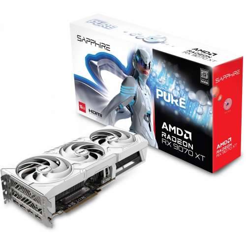 RX 9070 XT 16GB Sapphire Pure Radeon OC GDDR6 3 Fan white Cijena