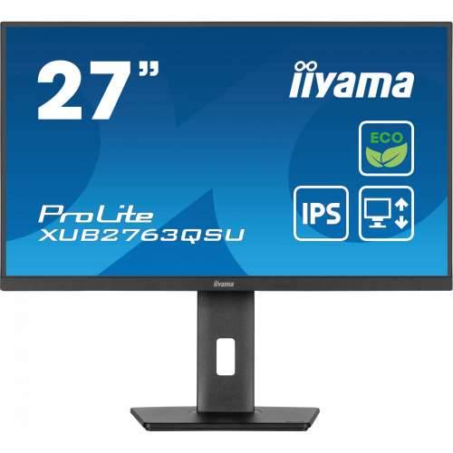 68.6cm/27“ (2560x1440) iiyama ProLite XUB2763QSU-B1 16:9 QHD IPS 2ms 100Hz HDMI DP USB Speaker Pivot Black Cijena
