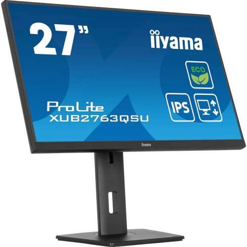 68.6cm/27“ (2560x1440) iiyama ProLite XUB2763QSU-B1 16:9 QHD IPS 2ms 100Hz HDMI DP USB Speaker Pivot Black Cijena