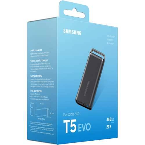 Samsung external SSD T5 Evo MU-PH2T0S - 2 TB - USB 3.2 Gen 1 - black Cijena