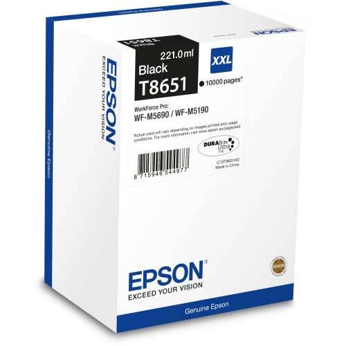 Epson C13T865140 black ink cartridge, up to 10,000 pages