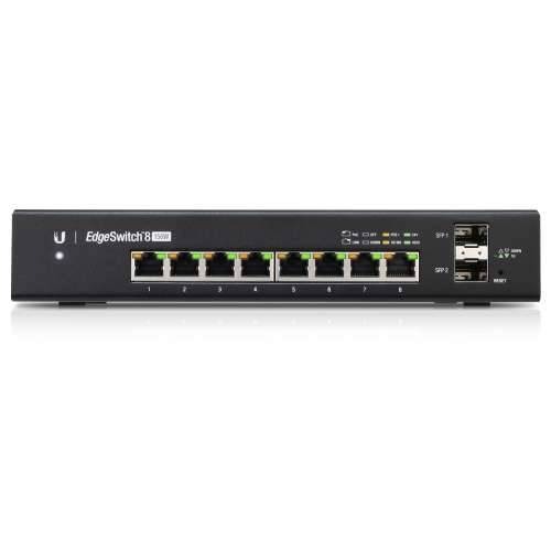 Ubiquiti EdgeSwitch 8-Port (ES-8-150W) [PoE +, 150W, 2x SFP, stolni i zidni] Cijena